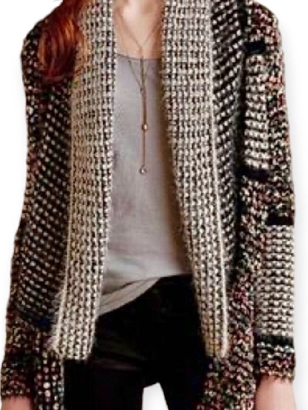 La Fée Verte Anthropologie Shawled Cardi Sweater